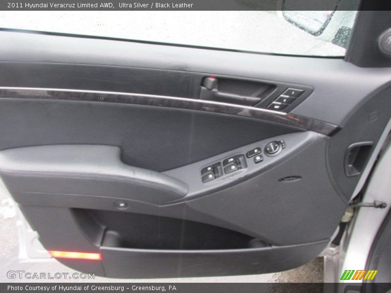 Ultra Silver / Black Leather 2011 Hyundai Veracruz Limited AWD