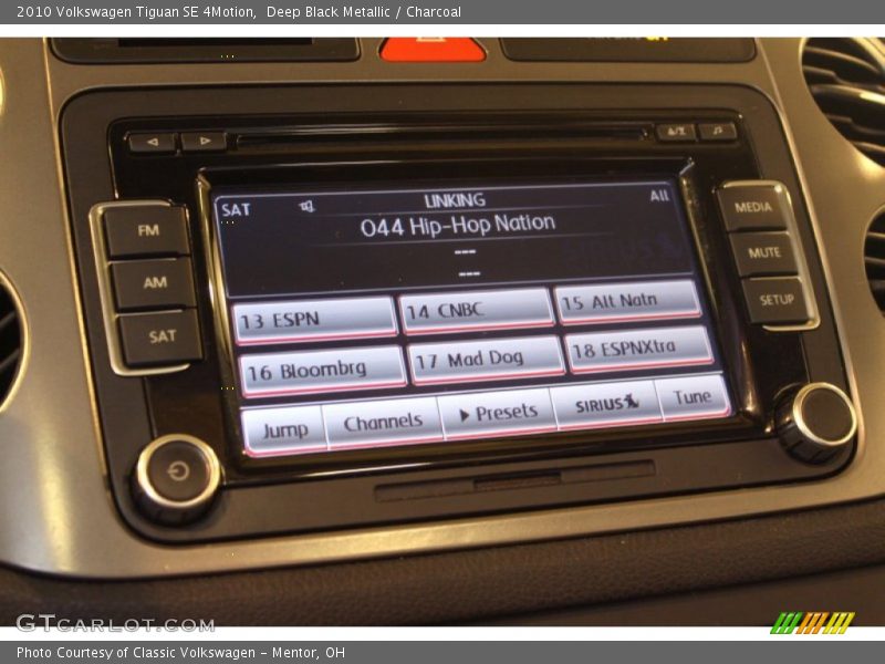 Deep Black Metallic / Charcoal 2010 Volkswagen Tiguan SE 4Motion