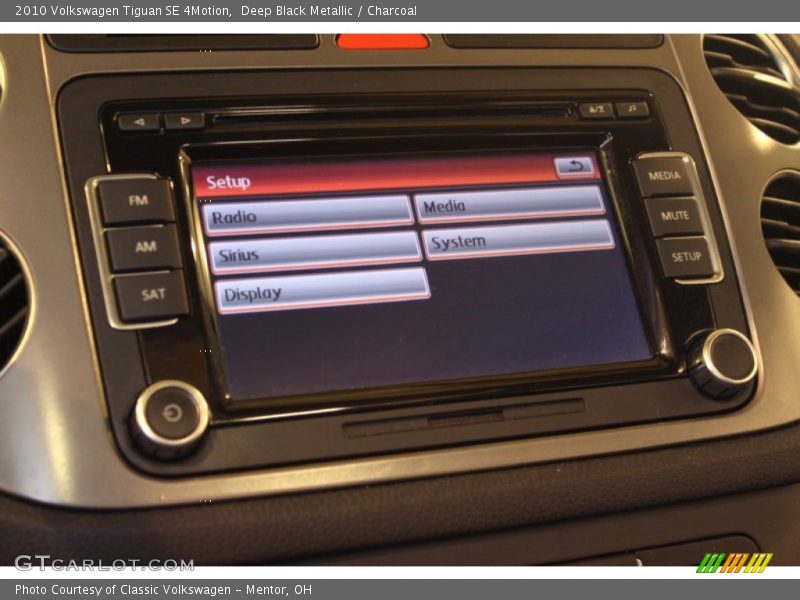 Deep Black Metallic / Charcoal 2010 Volkswagen Tiguan SE 4Motion
