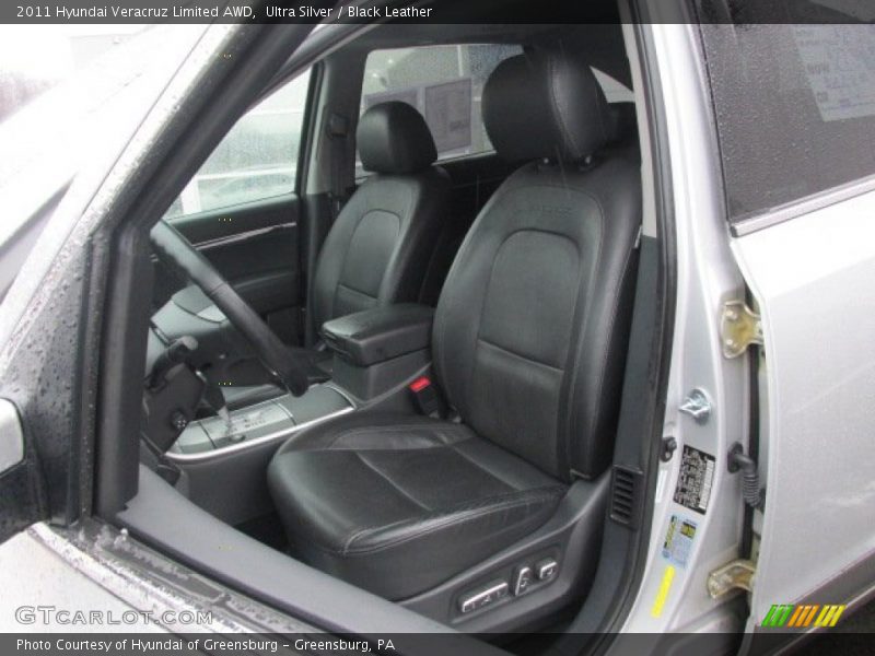 Ultra Silver / Black Leather 2011 Hyundai Veracruz Limited AWD