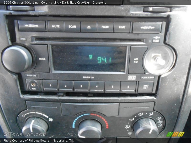 Linen Gold Metallic / Dark Slate Gray/Light Graystone 2006 Chrysler 300