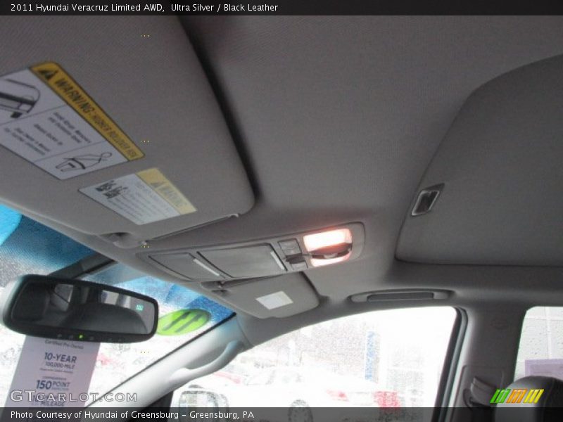 Ultra Silver / Black Leather 2011 Hyundai Veracruz Limited AWD