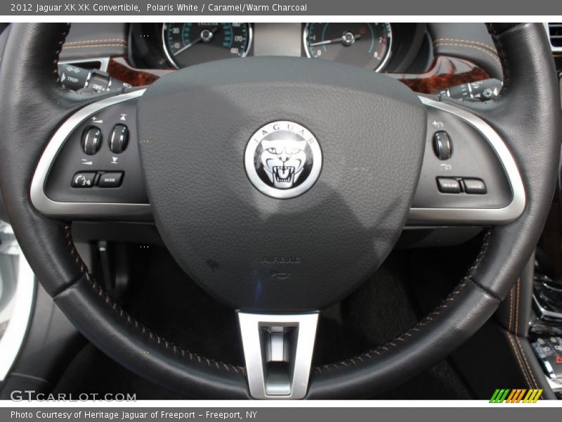 Polaris White / Caramel/Warm Charcoal 2012 Jaguar XK XK Convertible