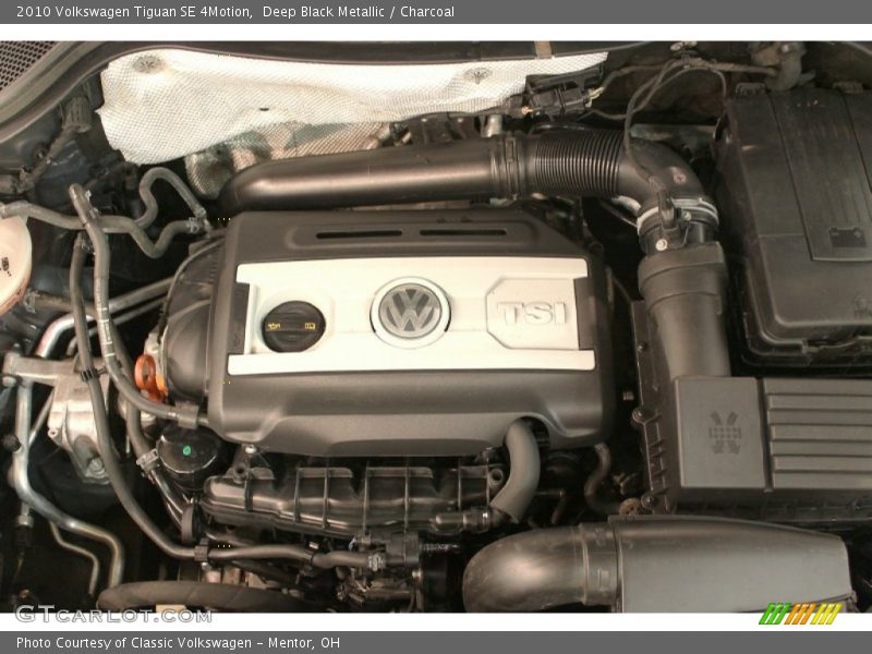 Deep Black Metallic / Charcoal 2010 Volkswagen Tiguan SE 4Motion