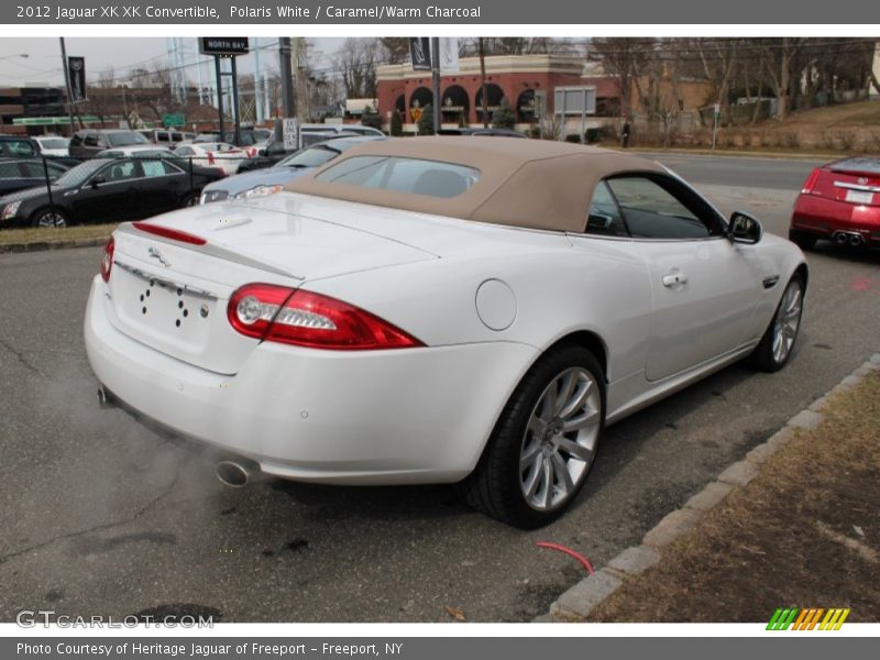 Polaris White / Caramel/Warm Charcoal 2012 Jaguar XK XK Convertible