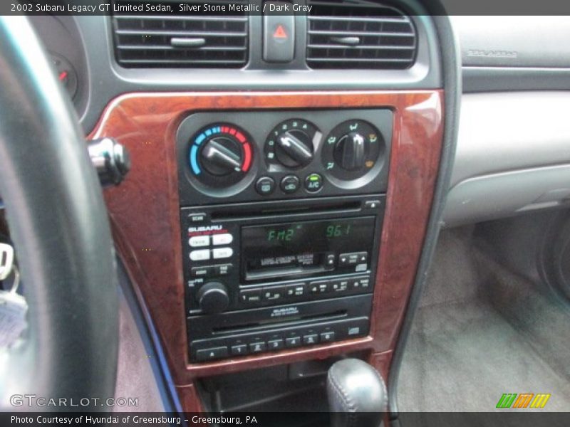 Controls of 2002 Legacy GT Limited Sedan
