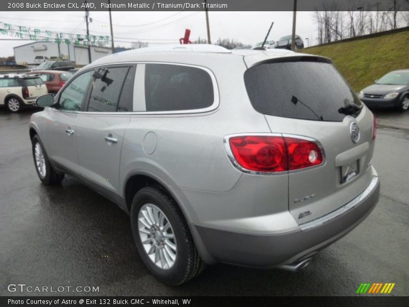 Platinum Metallic / Titanium/Dark Titanium 2008 Buick Enclave CXL AWD
