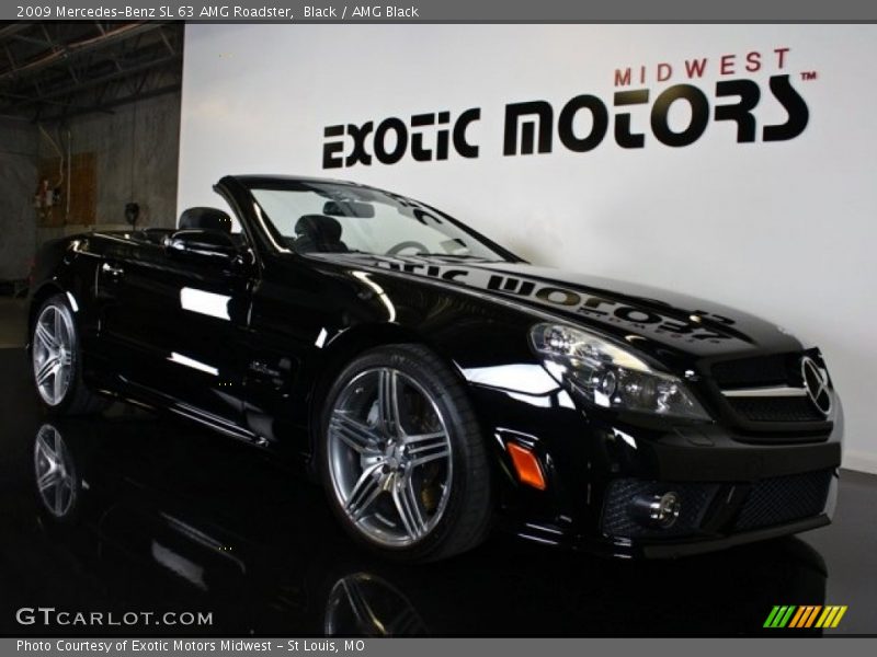 Black / AMG Black 2009 Mercedes-Benz SL 63 AMG Roadster