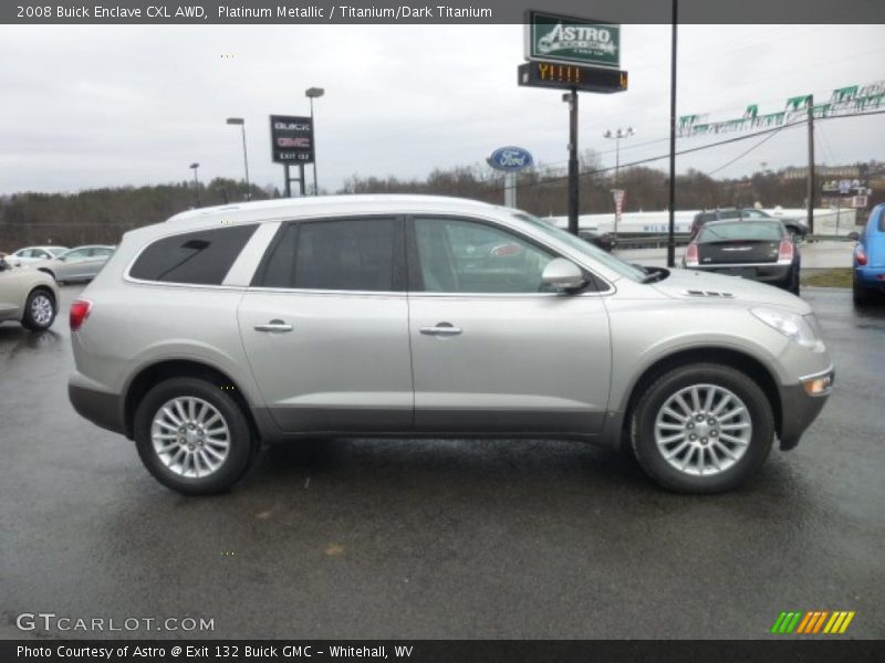 Platinum Metallic / Titanium/Dark Titanium 2008 Buick Enclave CXL AWD