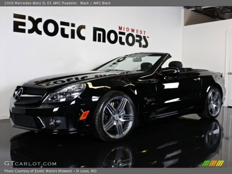 Black / AMG Black 2009 Mercedes-Benz SL 63 AMG Roadster