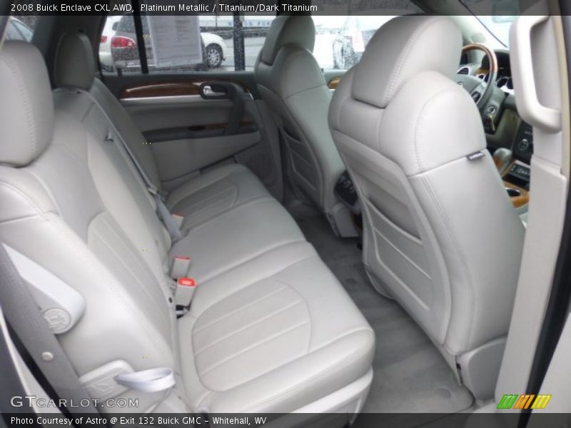 Rear Seat of 2008 Enclave CXL AWD
