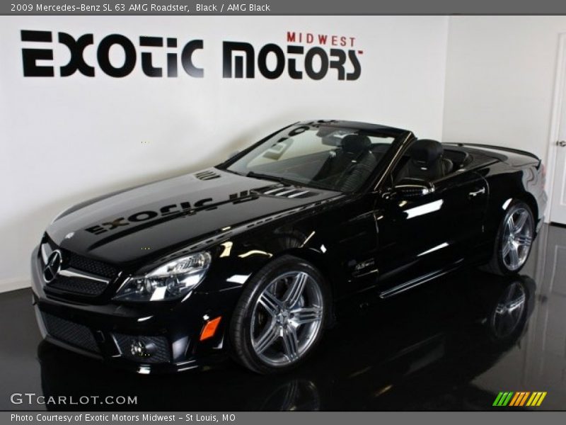 Black / AMG Black 2009 Mercedes-Benz SL 63 AMG Roadster