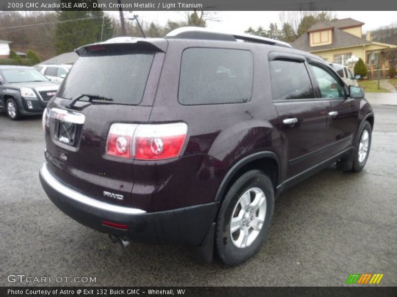 Dark Crimson Metallic / Light Titanium 2009 GMC Acadia SLE AWD