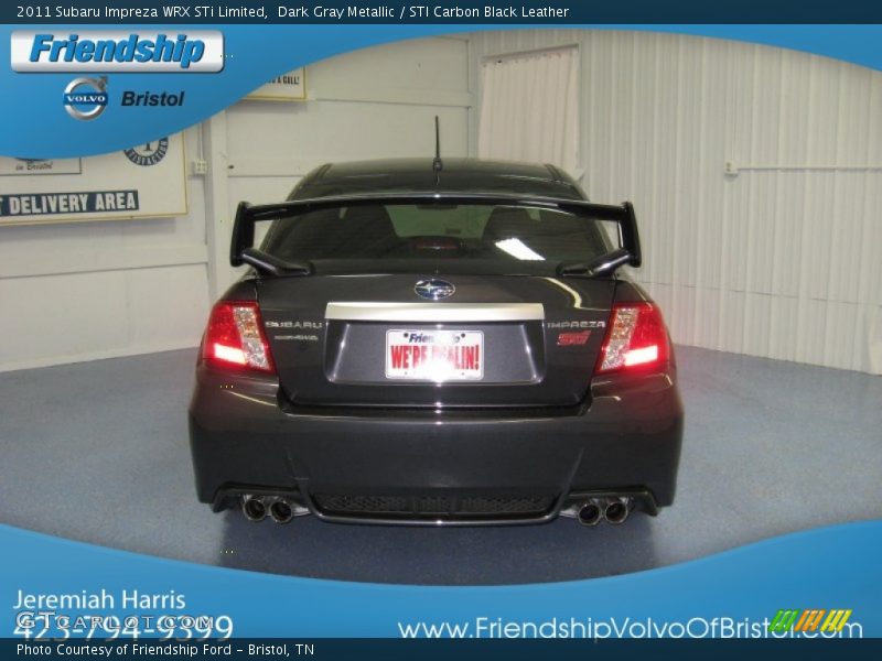 Dark Gray Metallic / STI Carbon Black Leather 2011 Subaru Impreza WRX STi Limited