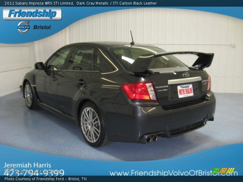 Dark Gray Metallic / STI Carbon Black Leather 2011 Subaru Impreza WRX STi Limited