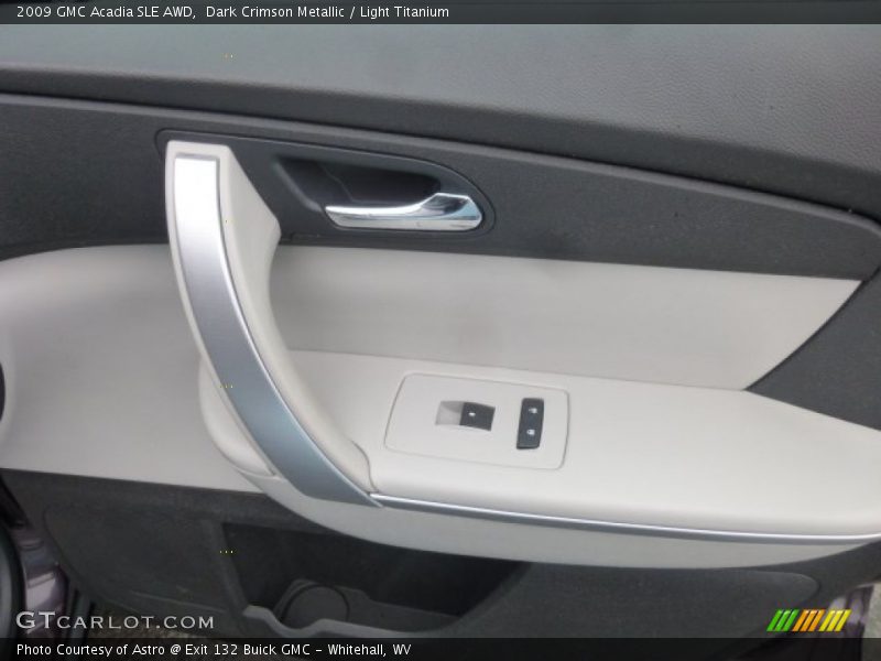 Dark Crimson Metallic / Light Titanium 2009 GMC Acadia SLE AWD