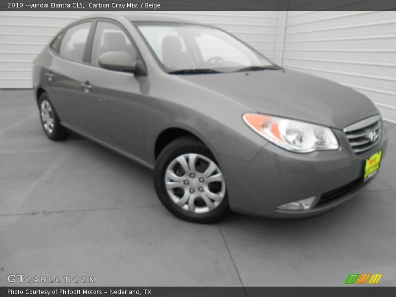 Carbon Gray Mist / Beige 2010 Hyundai Elantra GLS