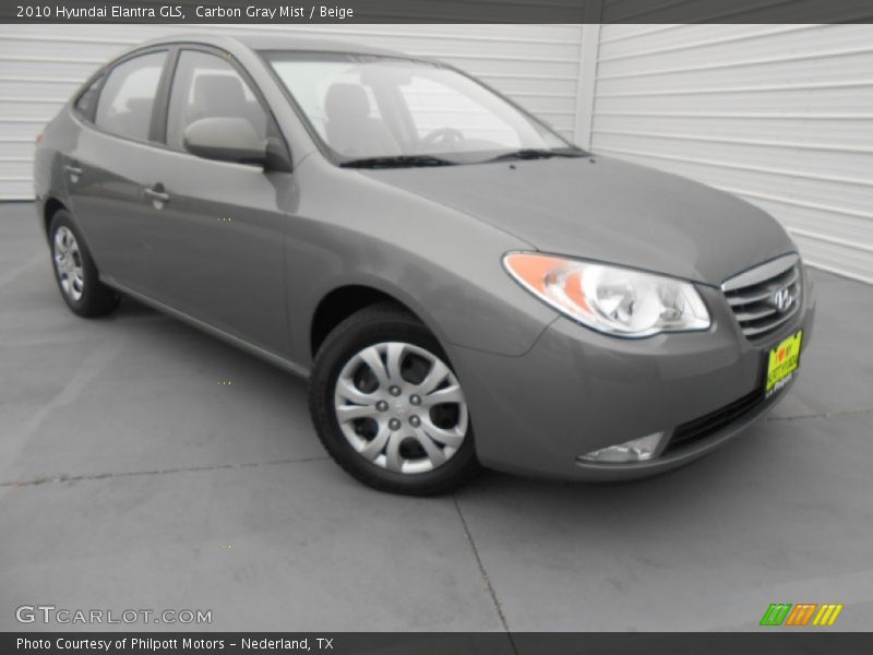 Carbon Gray Mist / Beige 2010 Hyundai Elantra GLS