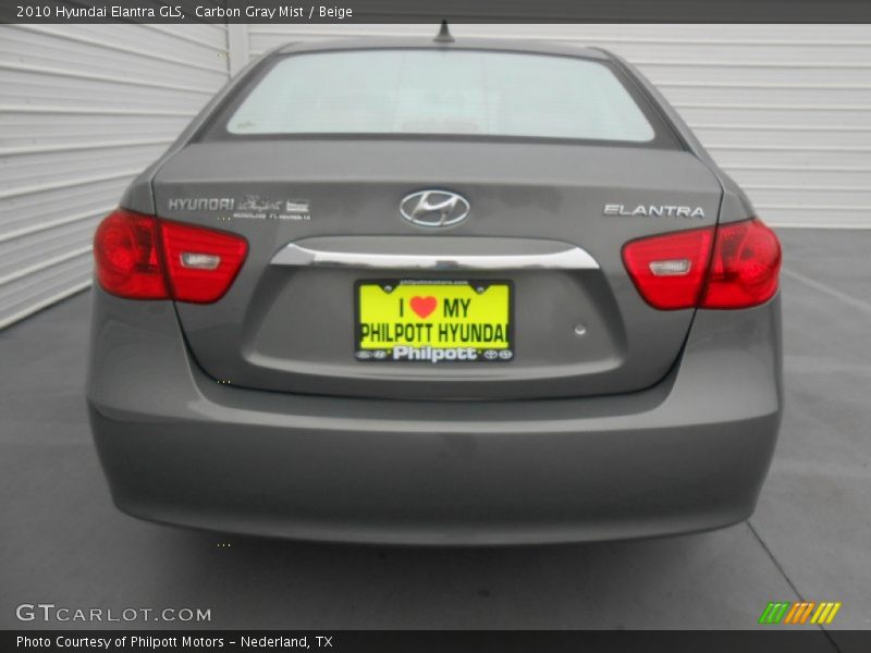 Carbon Gray Mist / Beige 2010 Hyundai Elantra GLS