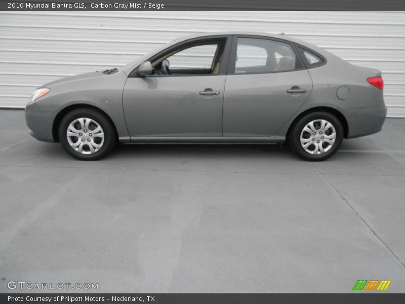 Carbon Gray Mist / Beige 2010 Hyundai Elantra GLS