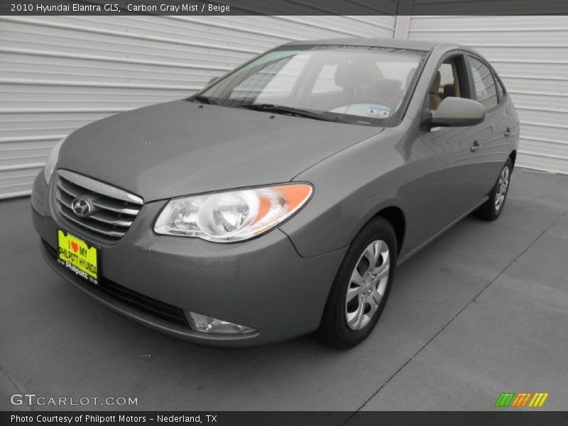 Carbon Gray Mist / Beige 2010 Hyundai Elantra GLS
