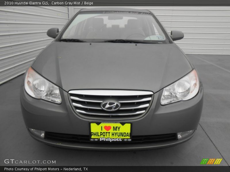 Carbon Gray Mist / Beige 2010 Hyundai Elantra GLS