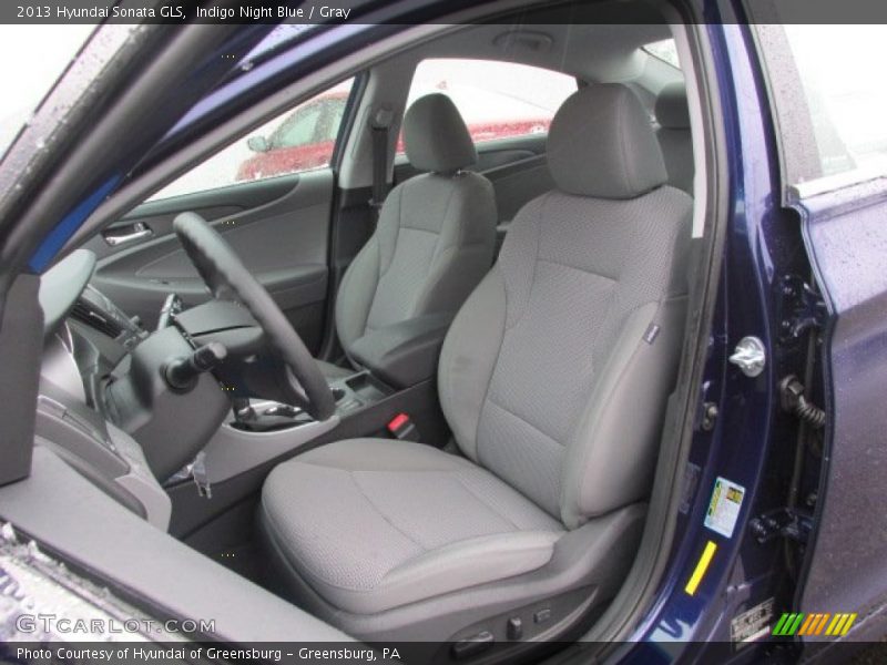 Indigo Night Blue / Gray 2013 Hyundai Sonata GLS
