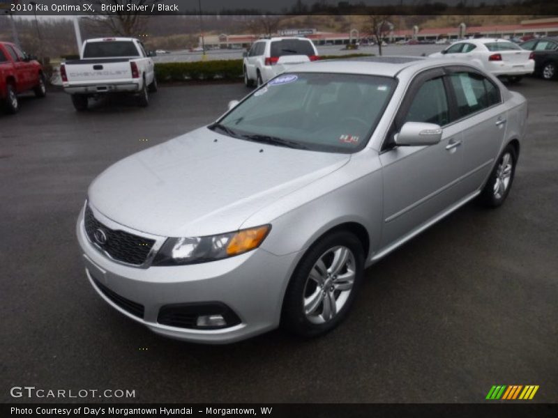 Bright Silver / Black 2010 Kia Optima SX