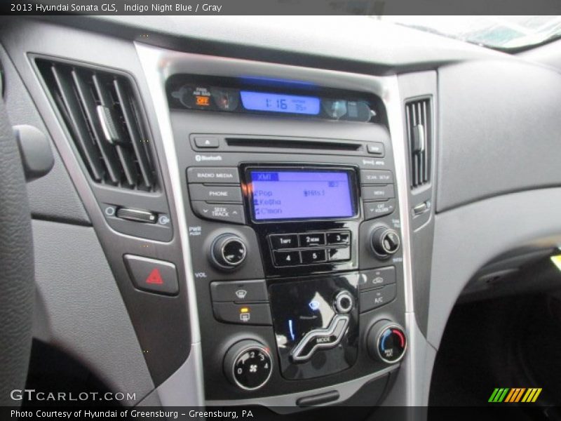 Indigo Night Blue / Gray 2013 Hyundai Sonata GLS