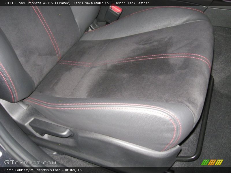 Dark Gray Metallic / STI Carbon Black Leather 2011 Subaru Impreza WRX STi Limited