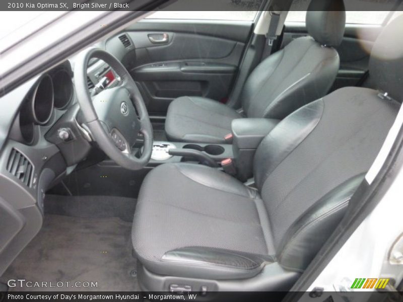 Bright Silver / Black 2010 Kia Optima SX