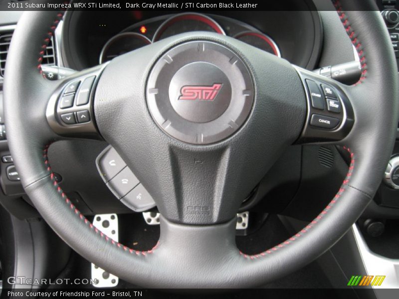 Dark Gray Metallic / STI Carbon Black Leather 2011 Subaru Impreza WRX STi Limited