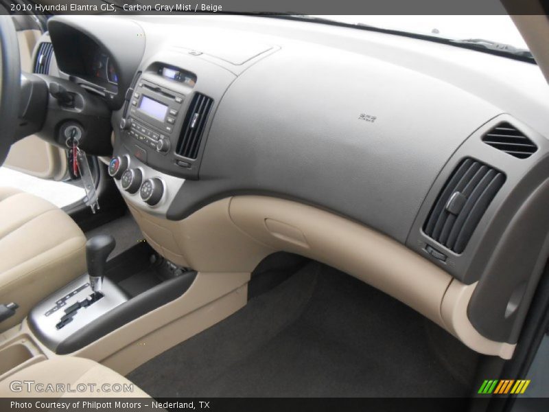 Carbon Gray Mist / Beige 2010 Hyundai Elantra GLS