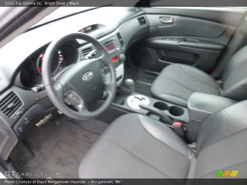 Bright Silver / Black 2010 Kia Optima SX