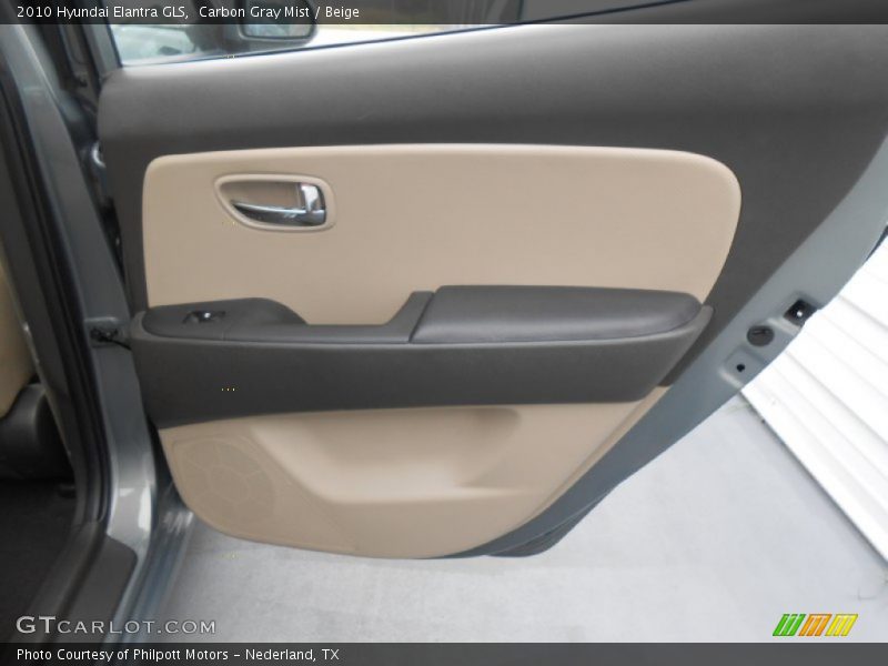 Carbon Gray Mist / Beige 2010 Hyundai Elantra GLS