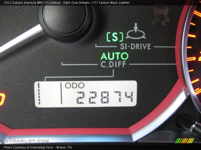 Dark Gray Metallic / STI Carbon Black Leather 2011 Subaru Impreza WRX STi Limited