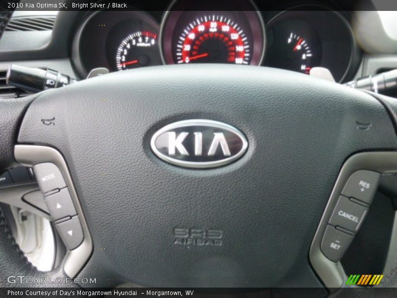 Bright Silver / Black 2010 Kia Optima SX