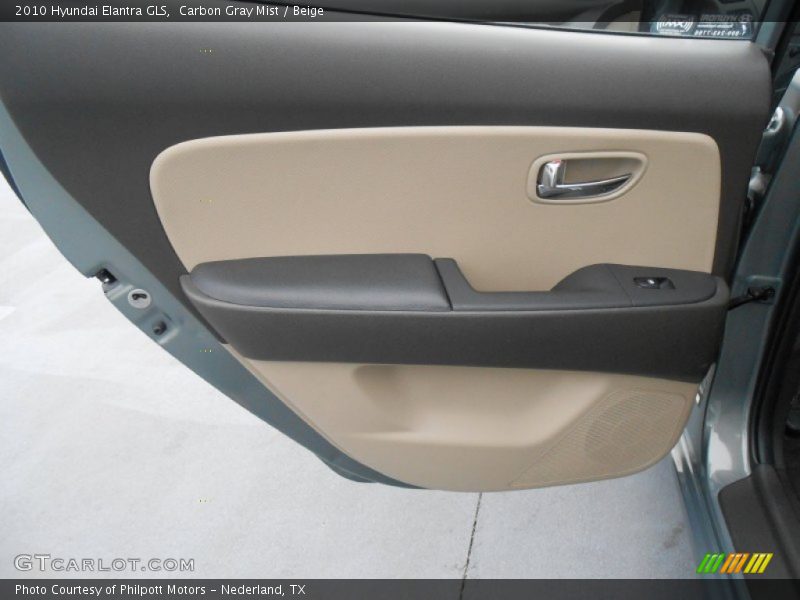 Carbon Gray Mist / Beige 2010 Hyundai Elantra GLS