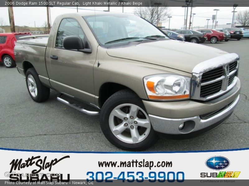 Light Khaki Metallic / Khaki Beige 2006 Dodge Ram 1500 SLT Regular Cab