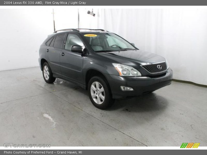 Flint Gray Mica / Light Gray 2004 Lexus RX 330 AWD