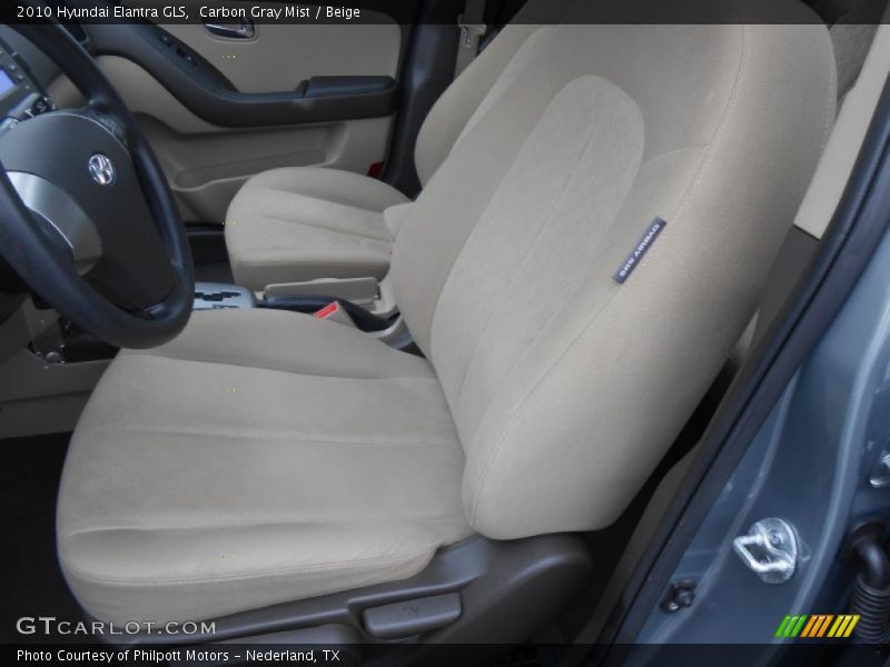 Carbon Gray Mist / Beige 2010 Hyundai Elantra GLS