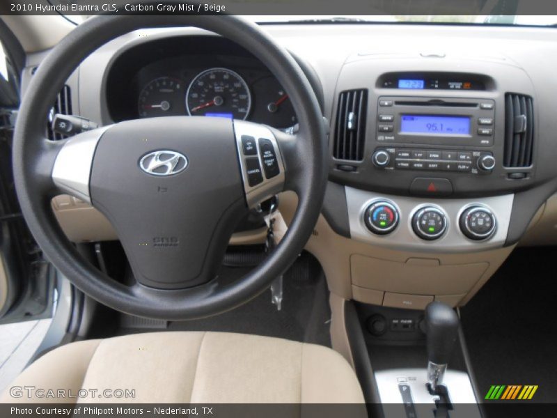 Carbon Gray Mist / Beige 2010 Hyundai Elantra GLS