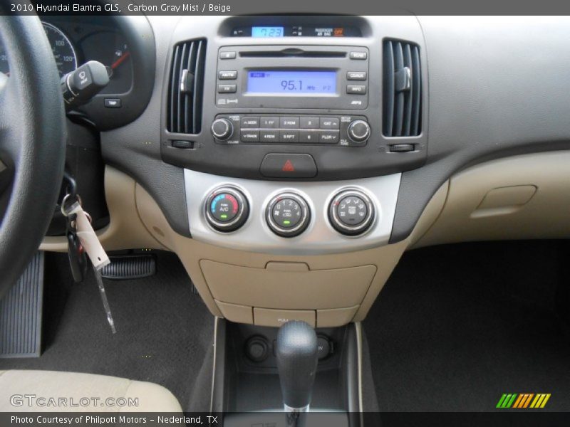 Carbon Gray Mist / Beige 2010 Hyundai Elantra GLS