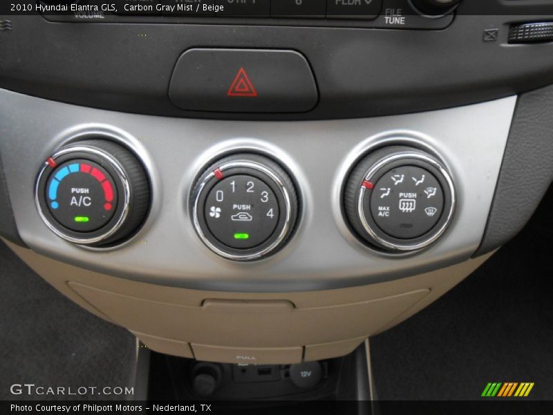 Carbon Gray Mist / Beige 2010 Hyundai Elantra GLS