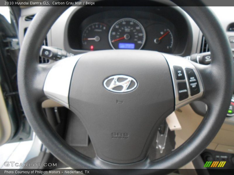 Carbon Gray Mist / Beige 2010 Hyundai Elantra GLS