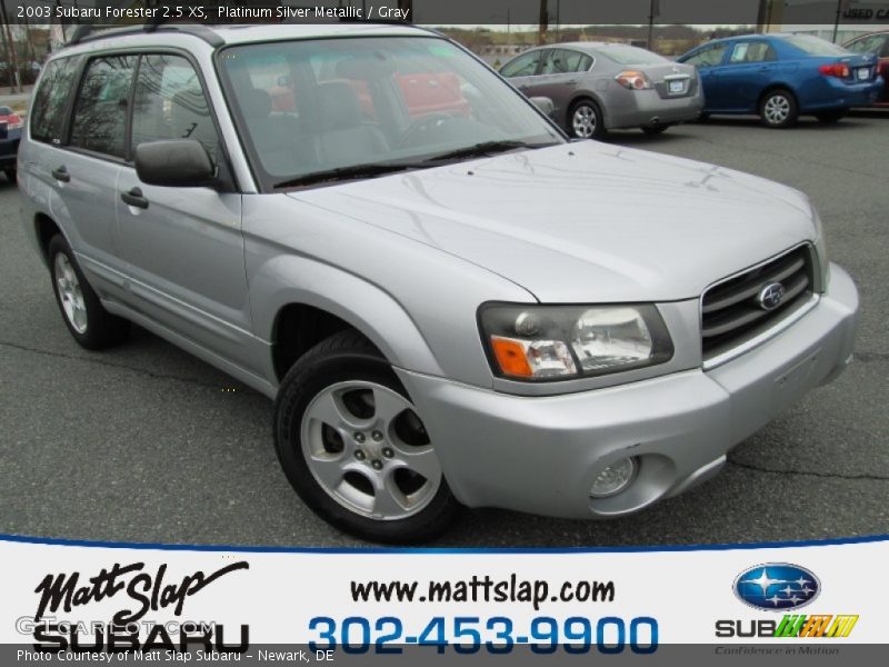 Platinum Silver Metallic / Gray 2003 Subaru Forester 2.5 XS