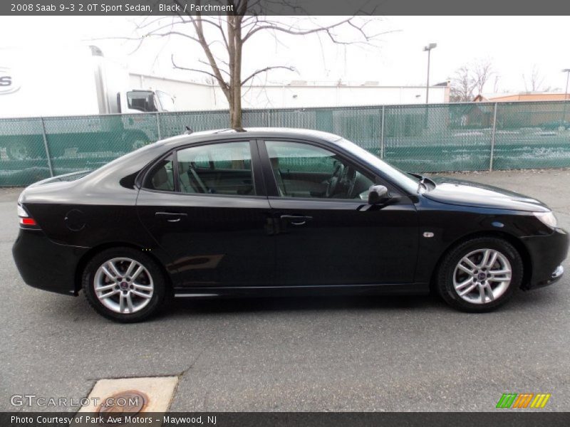 Black / Parchment 2008 Saab 9-3 2.0T Sport Sedan