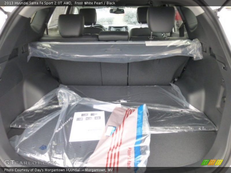 Frost White Pearl / Black 2013 Hyundai Santa Fe Sport 2.0T AWD