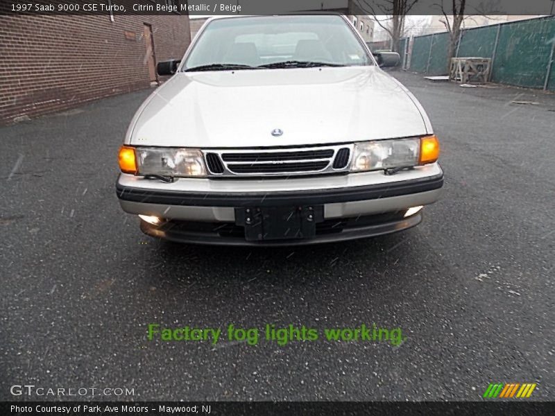 Citrin Beige Metallic / Beige 1997 Saab 9000 CSE Turbo