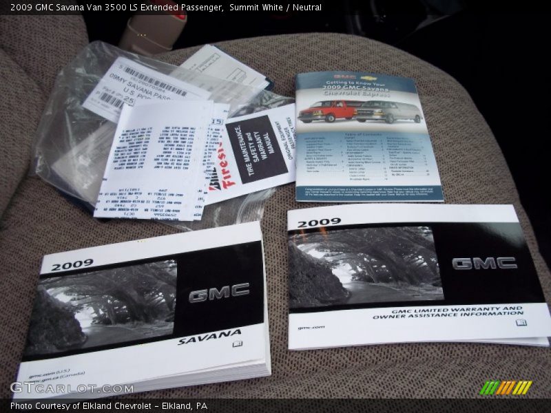 Summit White / Neutral 2009 GMC Savana Van 3500 LS Extended Passenger